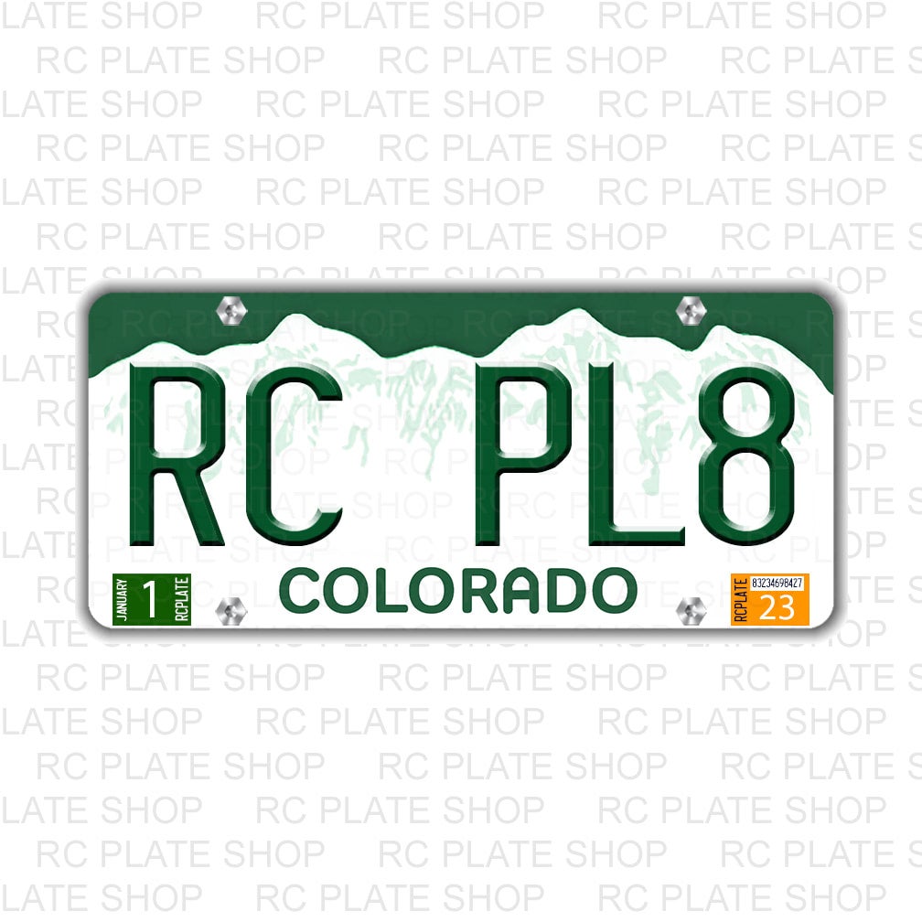 Colorado RC License Plate | RC PLATE SHOP