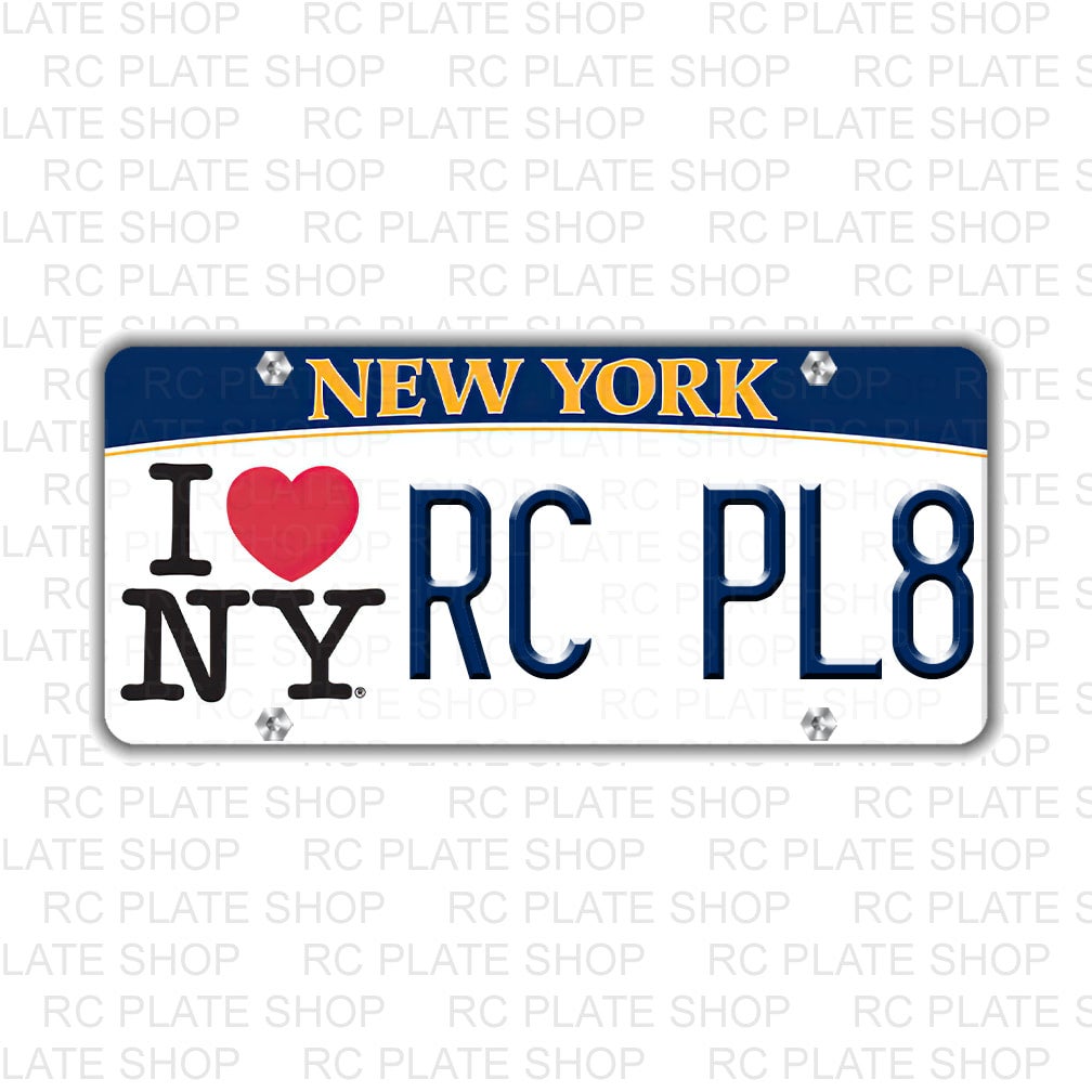 New York RC License Plate | RC PLATE SHOP