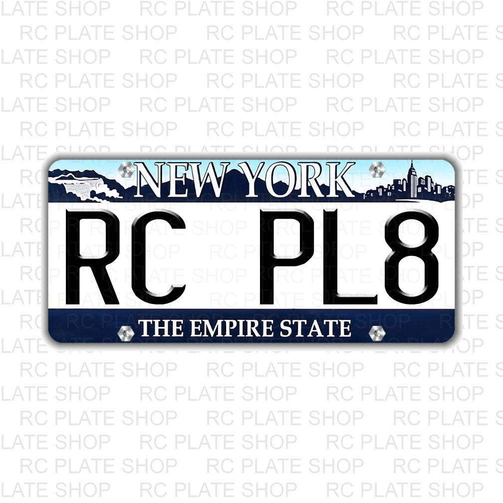 New York RC License Plate | RC PLATE SHOP
