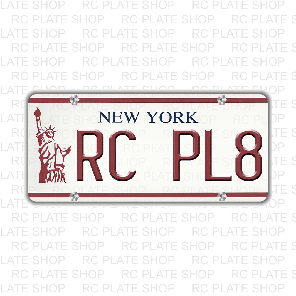 New York RC License Plate | RC PLATE SHOP