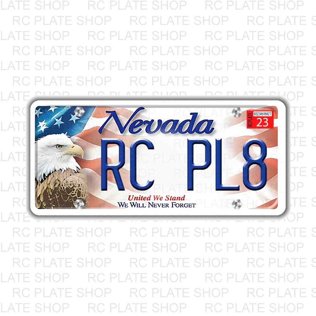 Nevada RC License Plate | RC PLATE SHOP