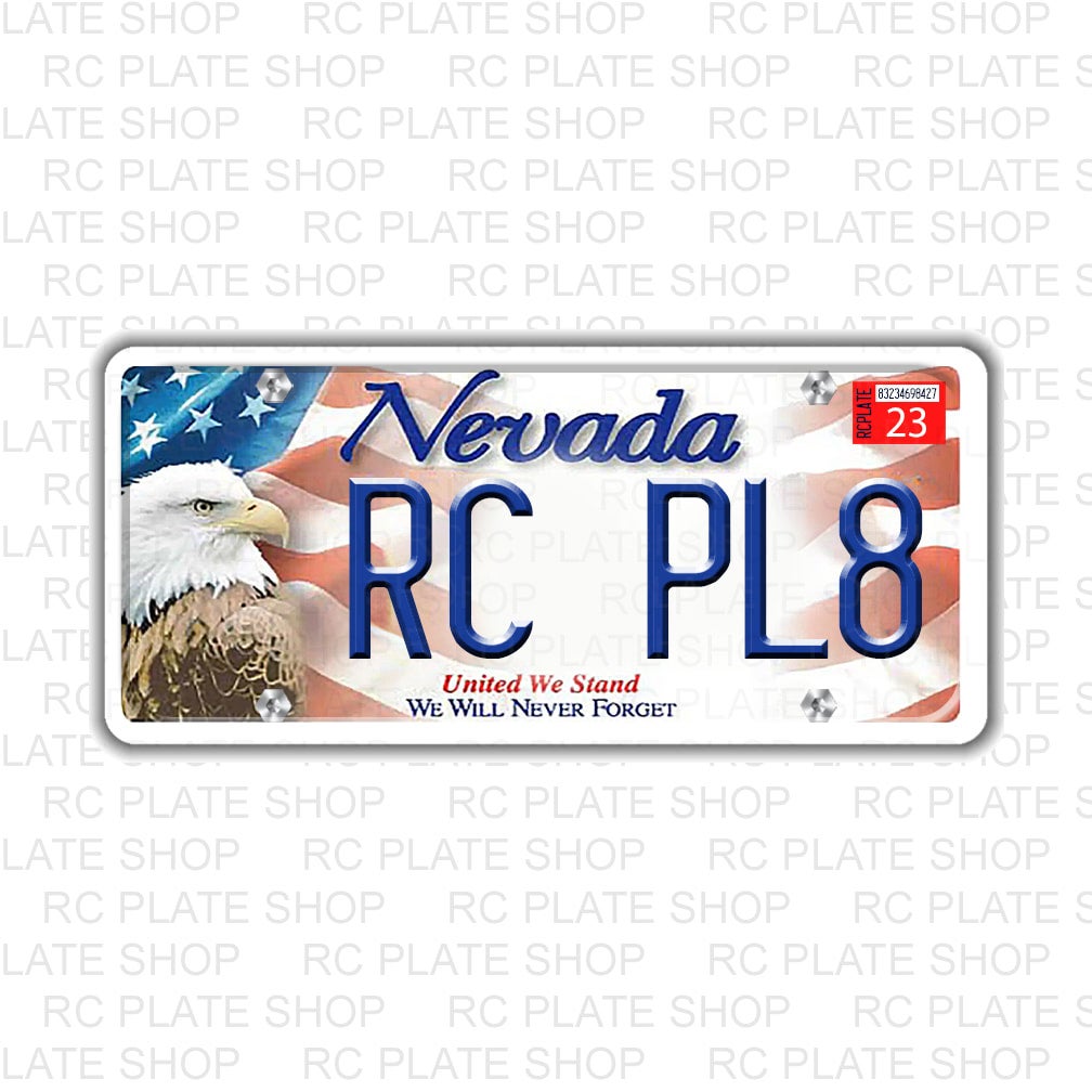 Nevada RC License Plate